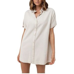 Rhythm Cream Shirt Dress